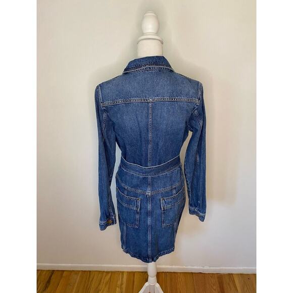 Claudie Pierlot Roulie Belted Denim Dress - Picture 6 of 8